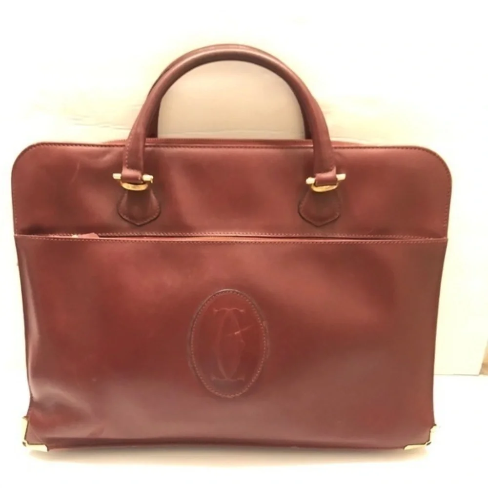Cartier authentic leather briefcase